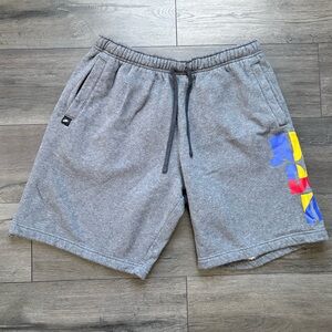 Nike Mens Gray Sweat Shorts Just Do It Logo  Activewear Size Large